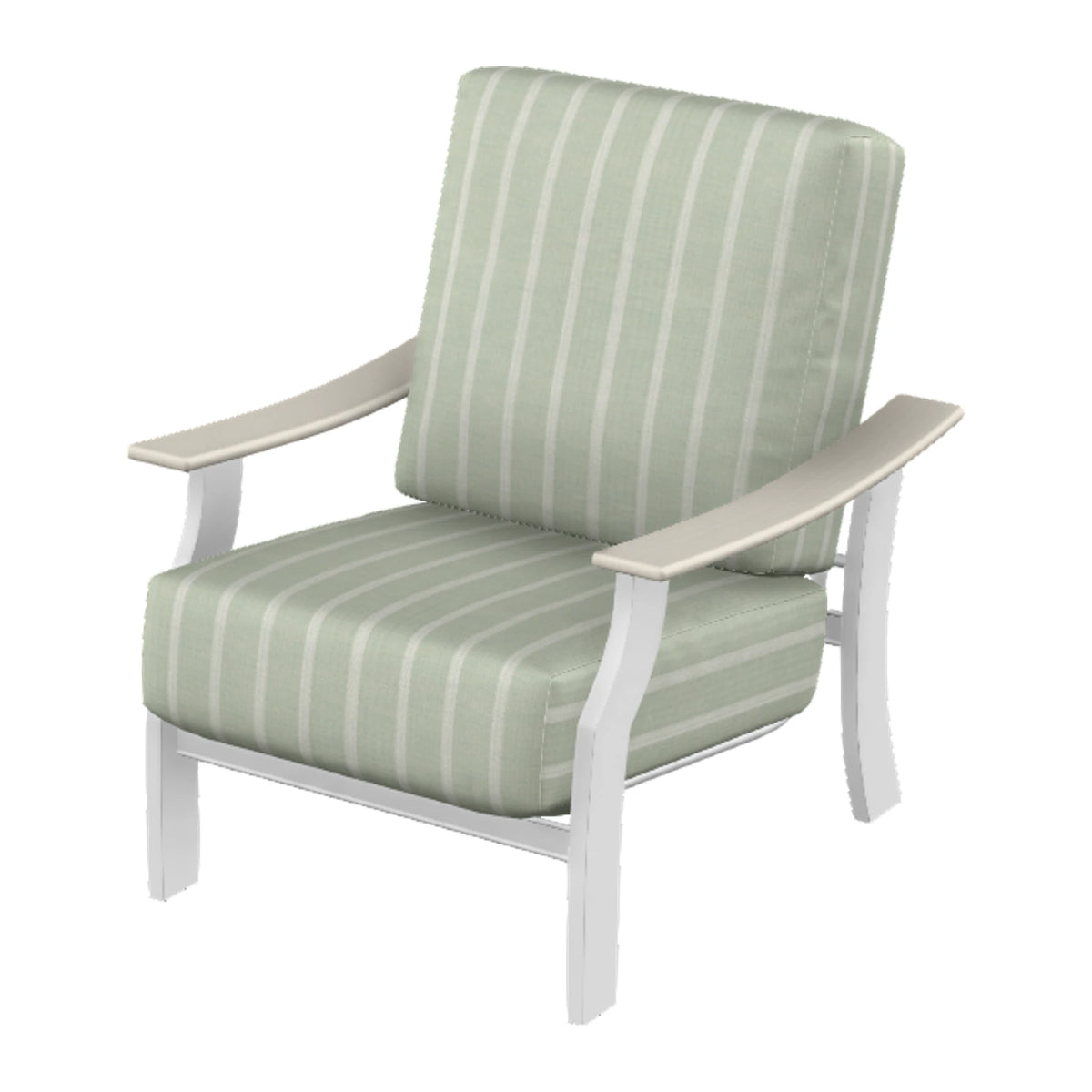 St. Catherine Cushion Armchair — Snow MGP / Laguna Accents