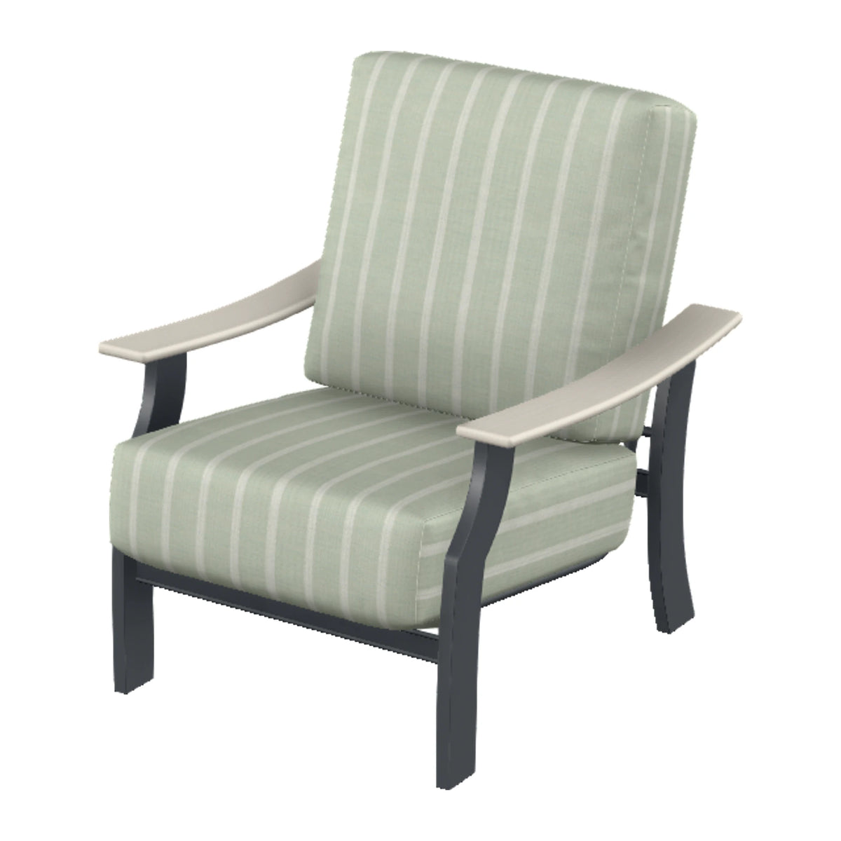 St. Catherine Cushion Armchair — Classic Graphite MGP / Laguna Accents