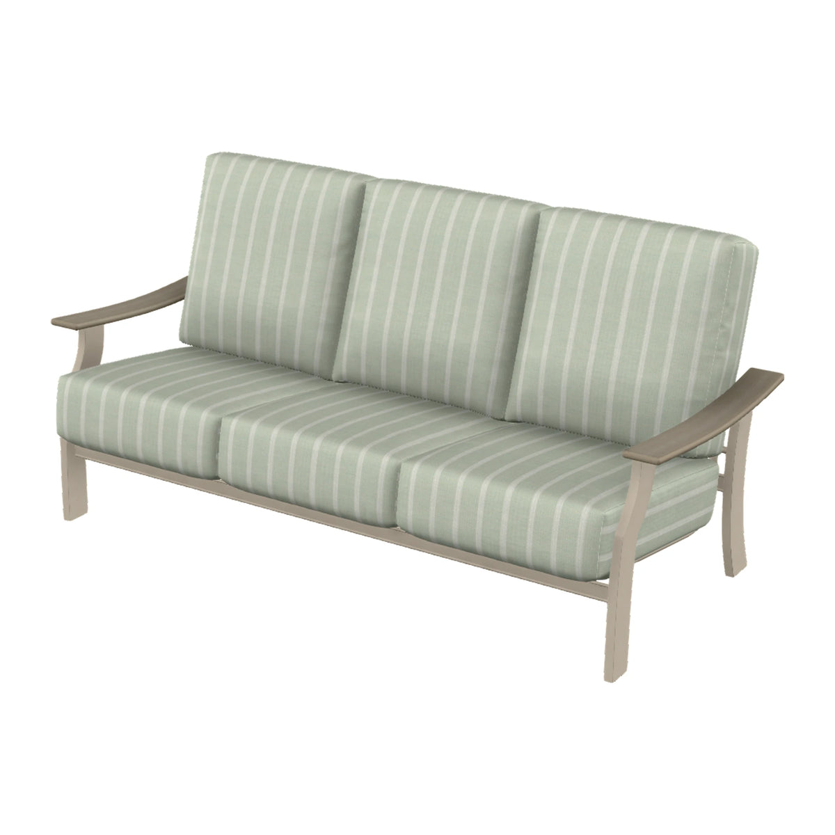 St. Catherine Cushion Sofa — Desert Sand MGP / Weathered Wood Accent