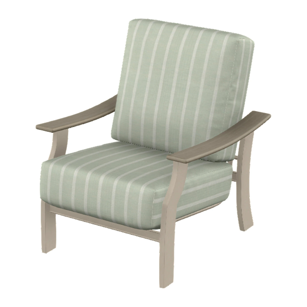St. Catherine Cushion Armchair — Desert Sand MGP / Weathered Wood Accent