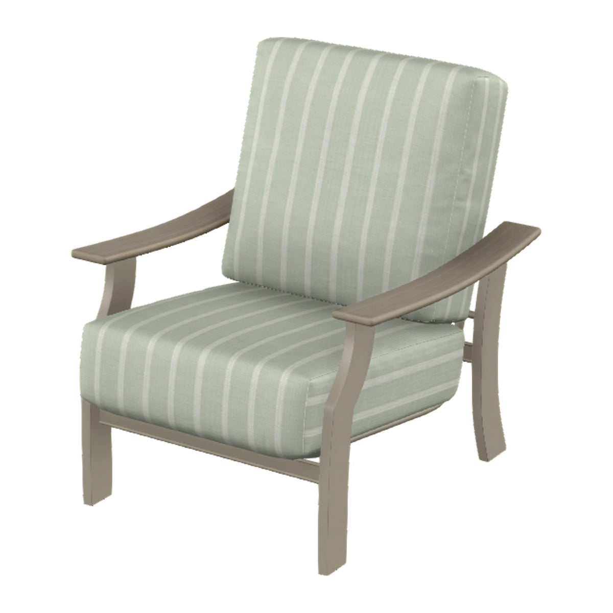 St. Catherine Cushion Armchair — Storm MGP / Weathered Wood Accent