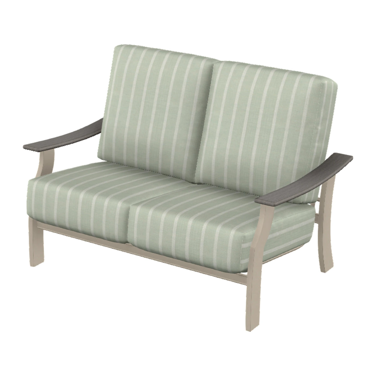 St. Catherine Cushion Loveseat — Desert Sand MGP / Boardwalk Accents