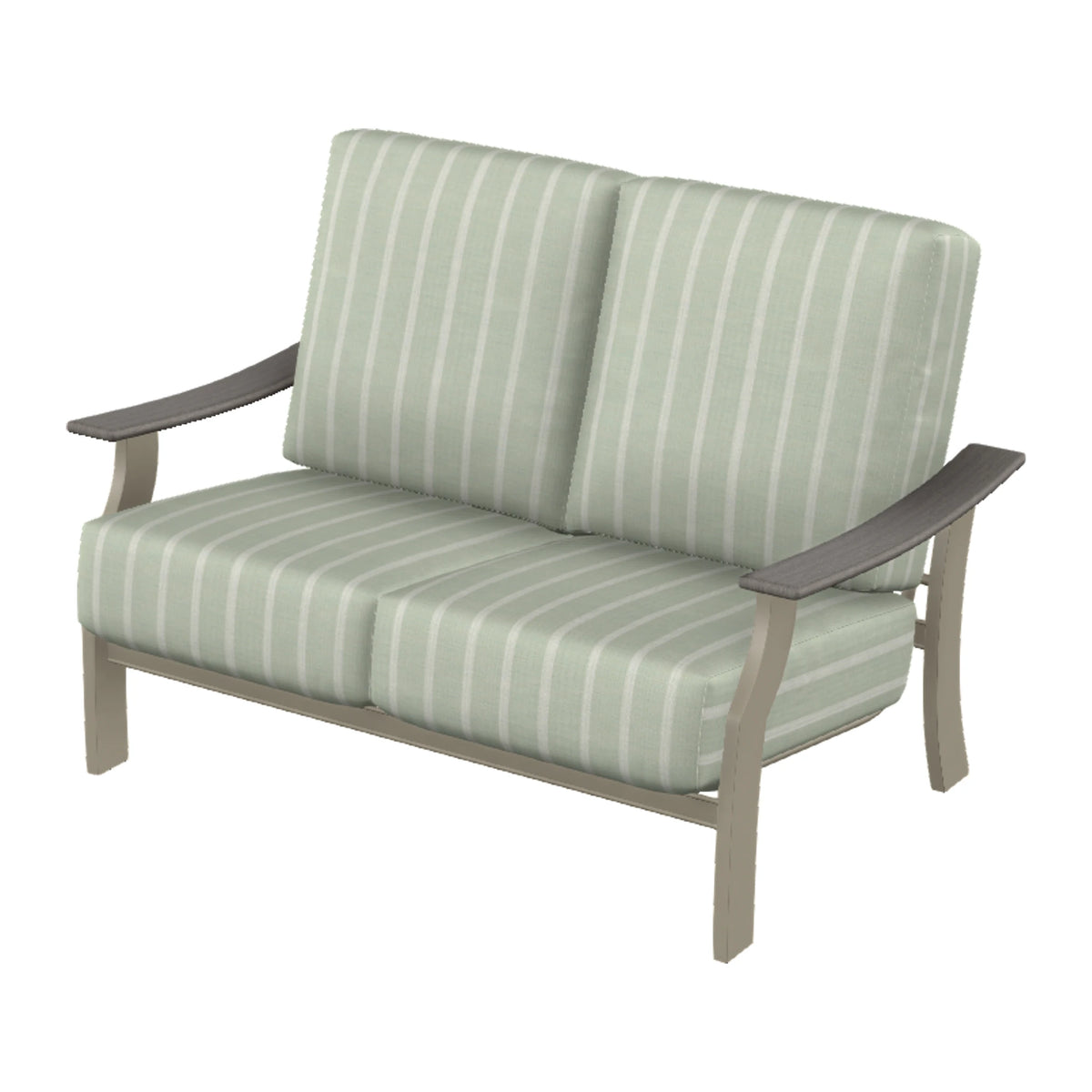 St. Catherine Cushion Loveseat — Storm MGP / Boardwalk Accents