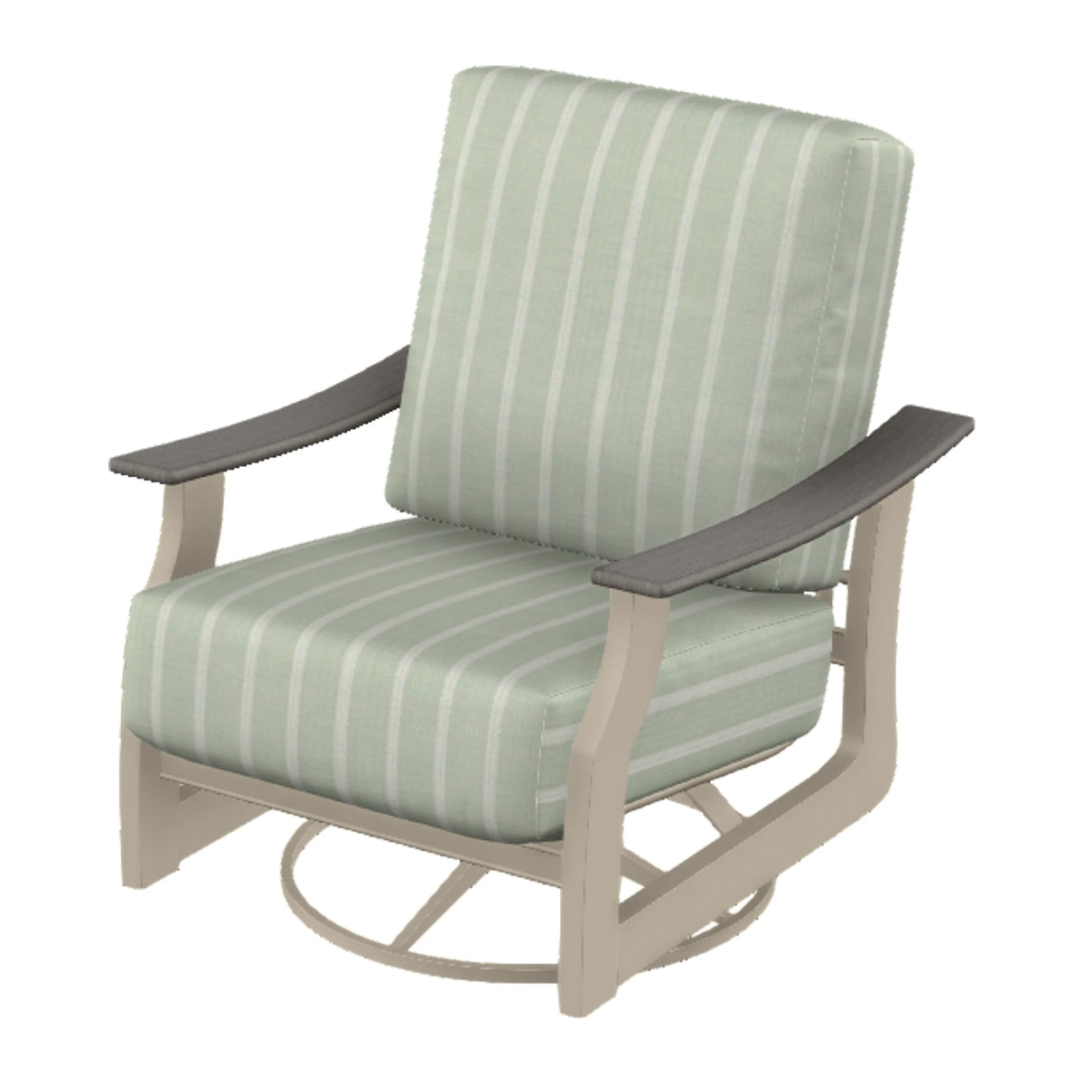St. Catherine Cushion Swivel Rocker — Desert Sand MGP / Boardwalk Accents