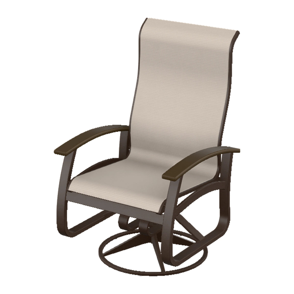 Belle Isle Sling Supreme Height Swivel Rocker — Kona PC / Kona Accents