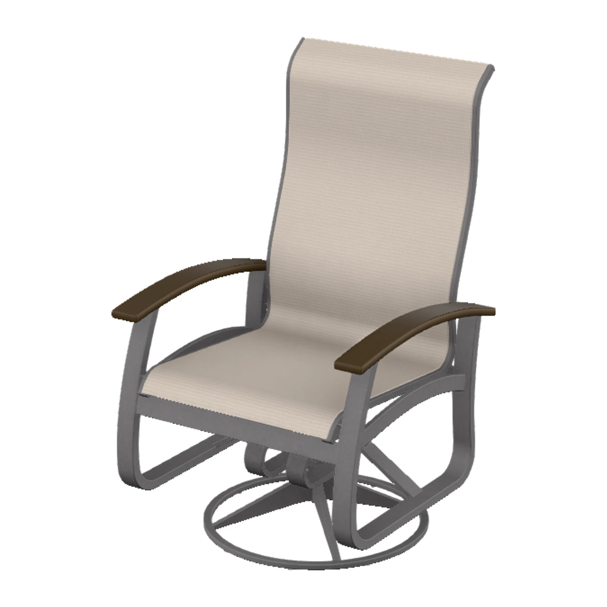 Belle Isle Sling Supreme Height Swivel Rocker — Graphite Txt PC / Kona Accents