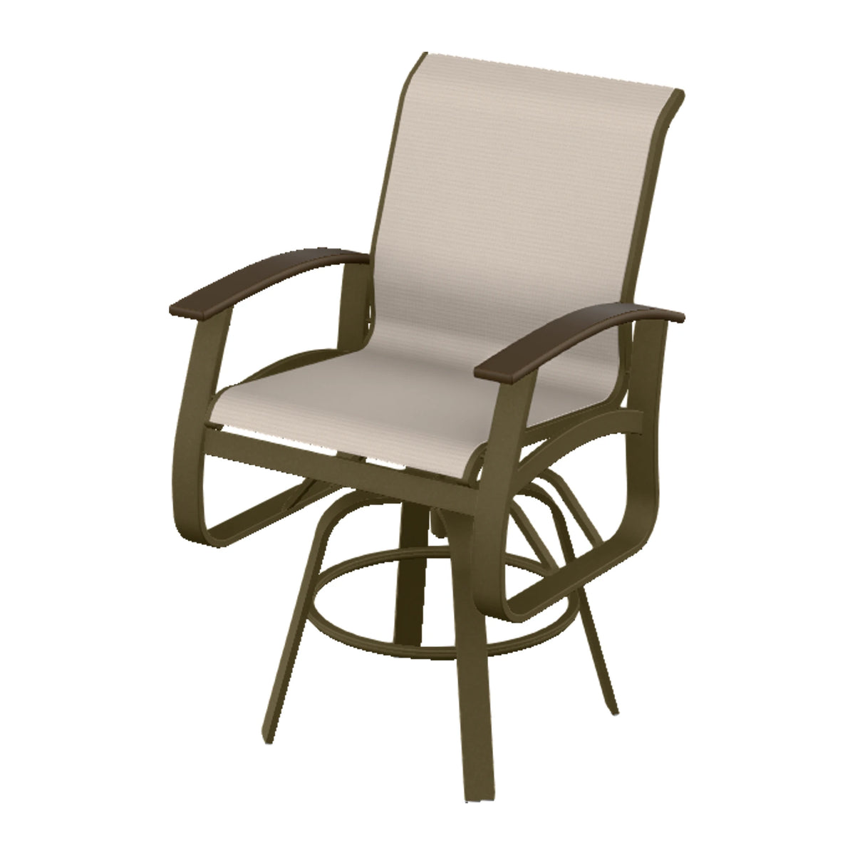 Belle Isle Sling Balcony Swivel Chair — Beachwood PC / Kona Accents