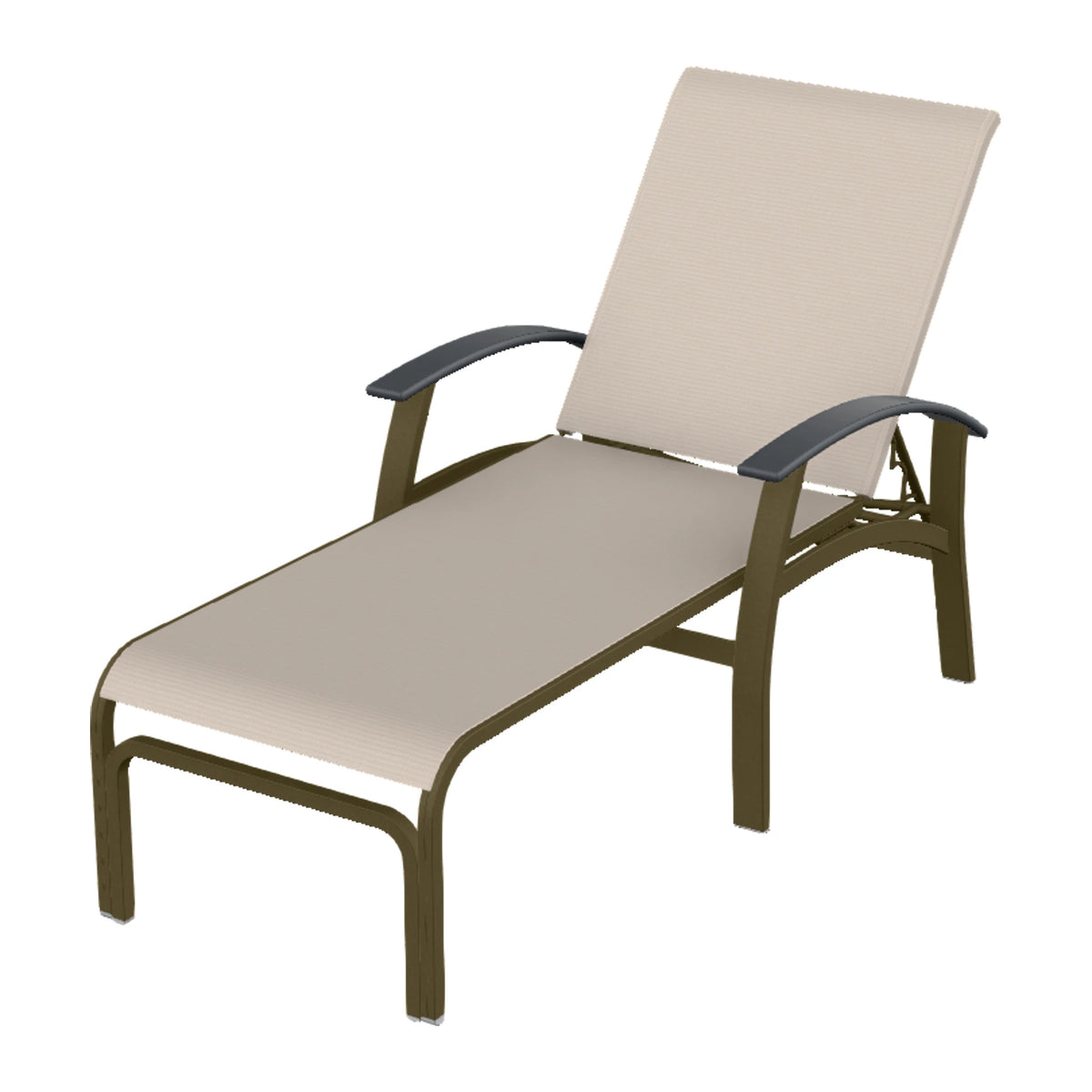 Belle Isle Sling Chaise — Beachwood PC / Graphite Accents