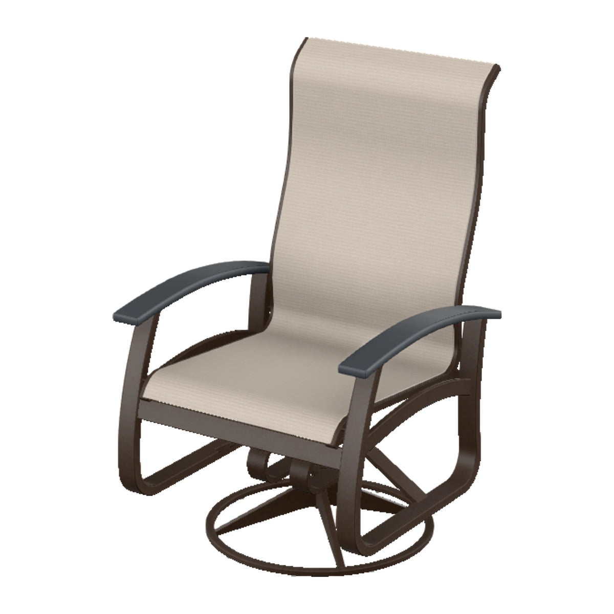 Belle Isle Sling Supreme Height Swivel Rocker — Kona PC / Graphite Accents