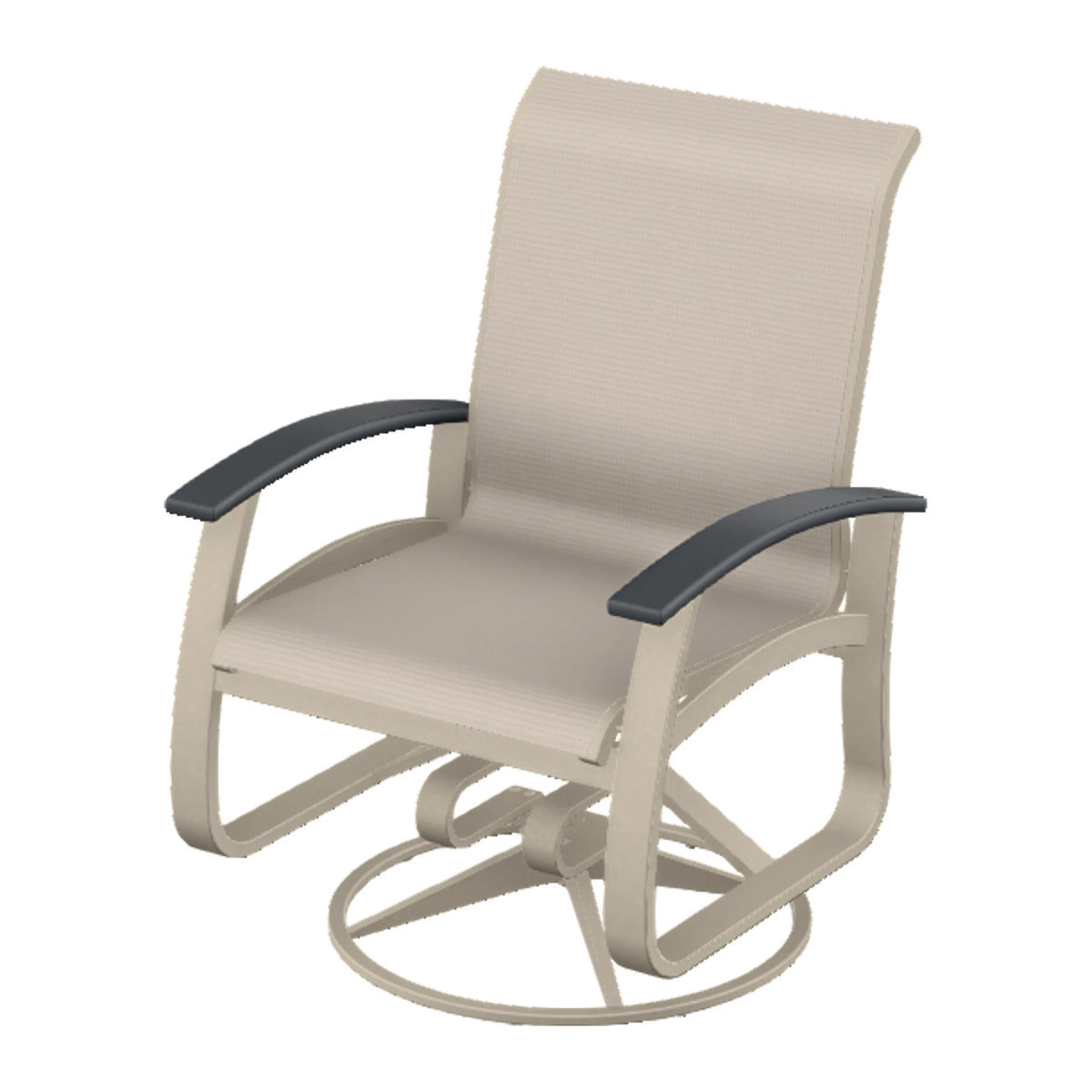 Belle Isle Sling Swivel Rocker — Desert Sand PC / Graphite Accents