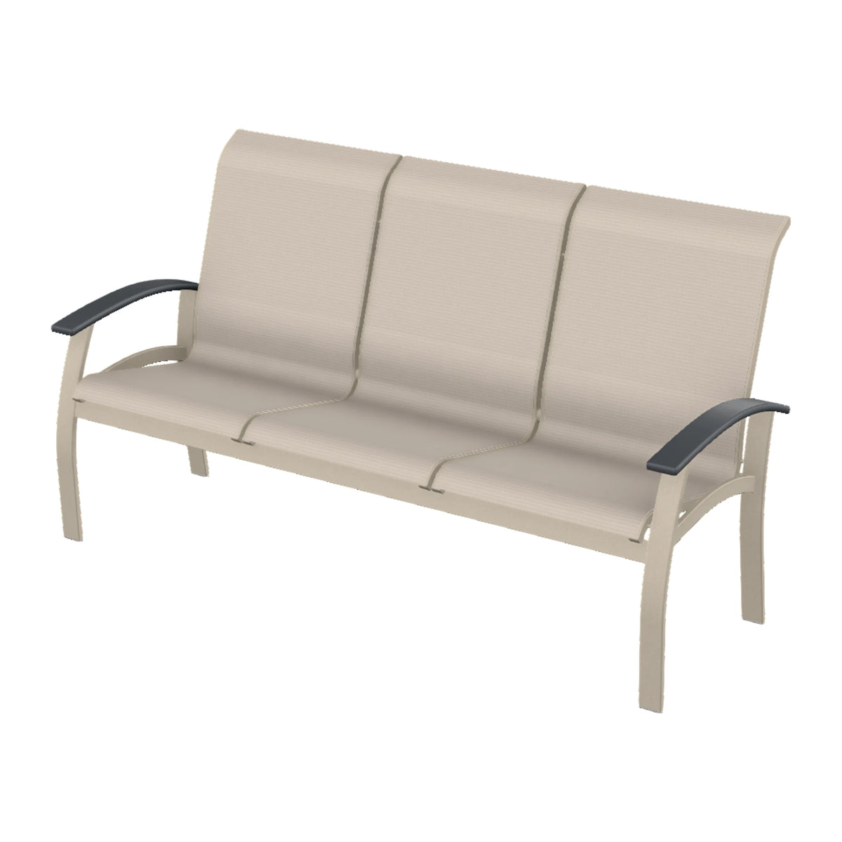 Belle Isle Sling Sofa — Desert Sand PC / Graphite Accents