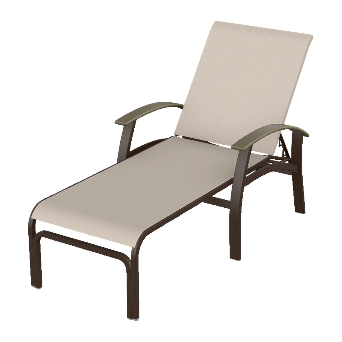 Belle Isle Sling Chaise — Kona PC / Beachwood Accents