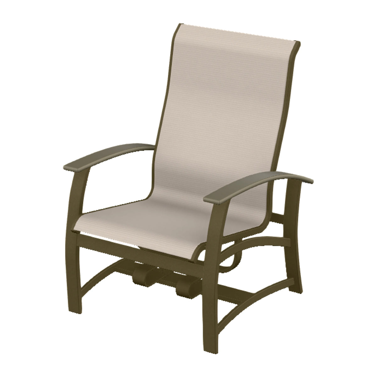 Belle Isle Sling Chat Chair w/ Hidden Motion — Beachwood PC / Beachwood Accents