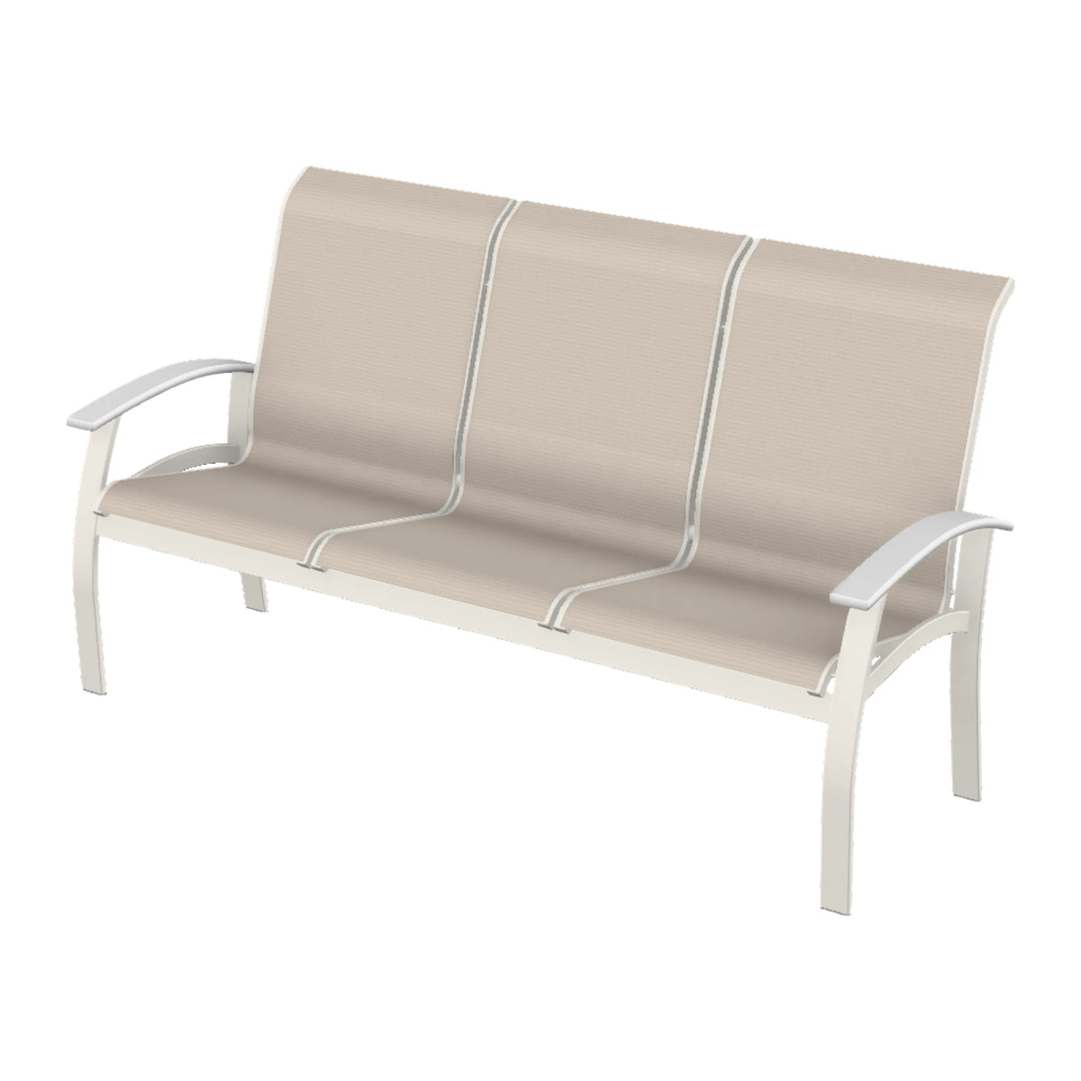 Belle Isle Sling Sofa — Snow PC / Snow Accents