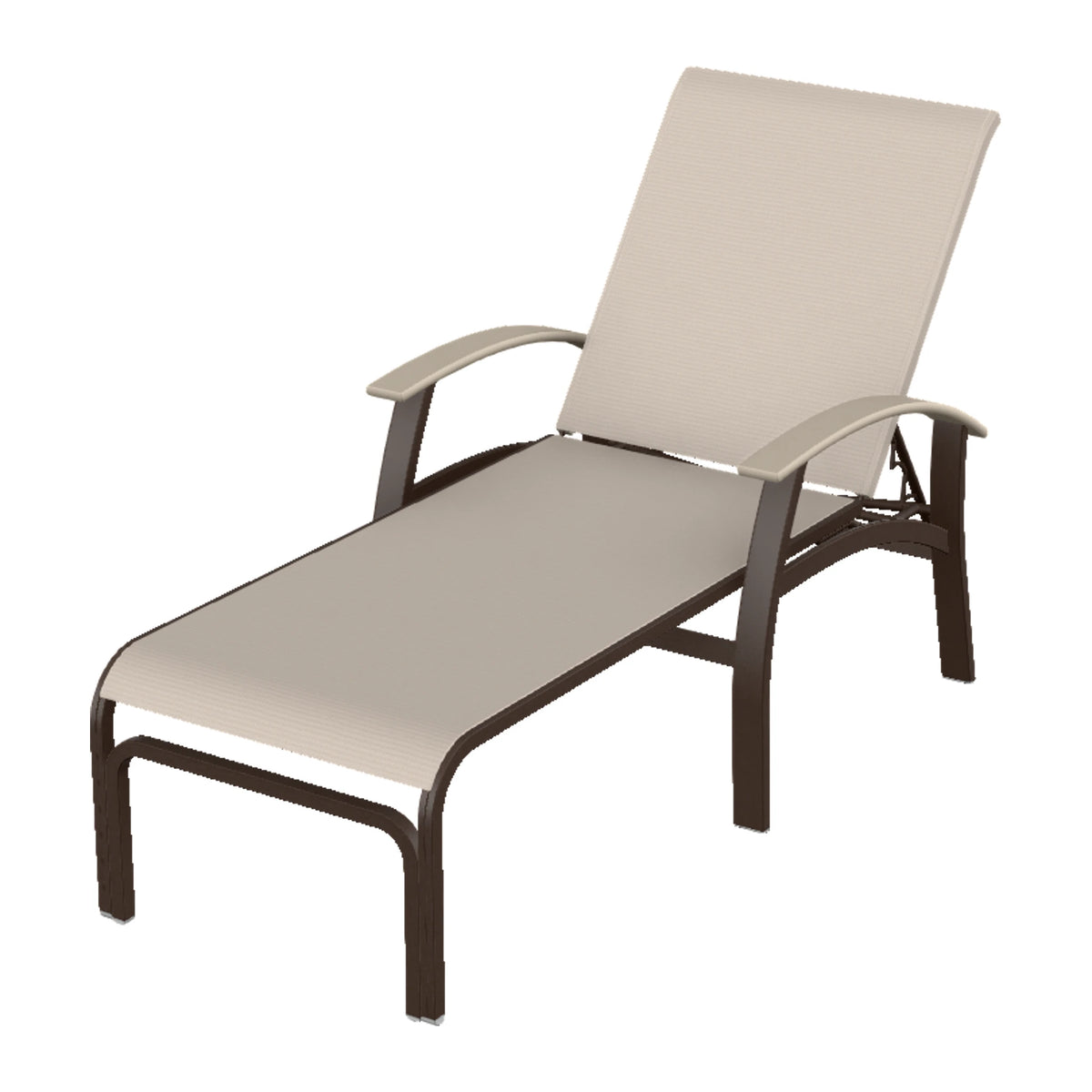 Belle Isle Sling Chaise — Kona PC / Desert Accents
