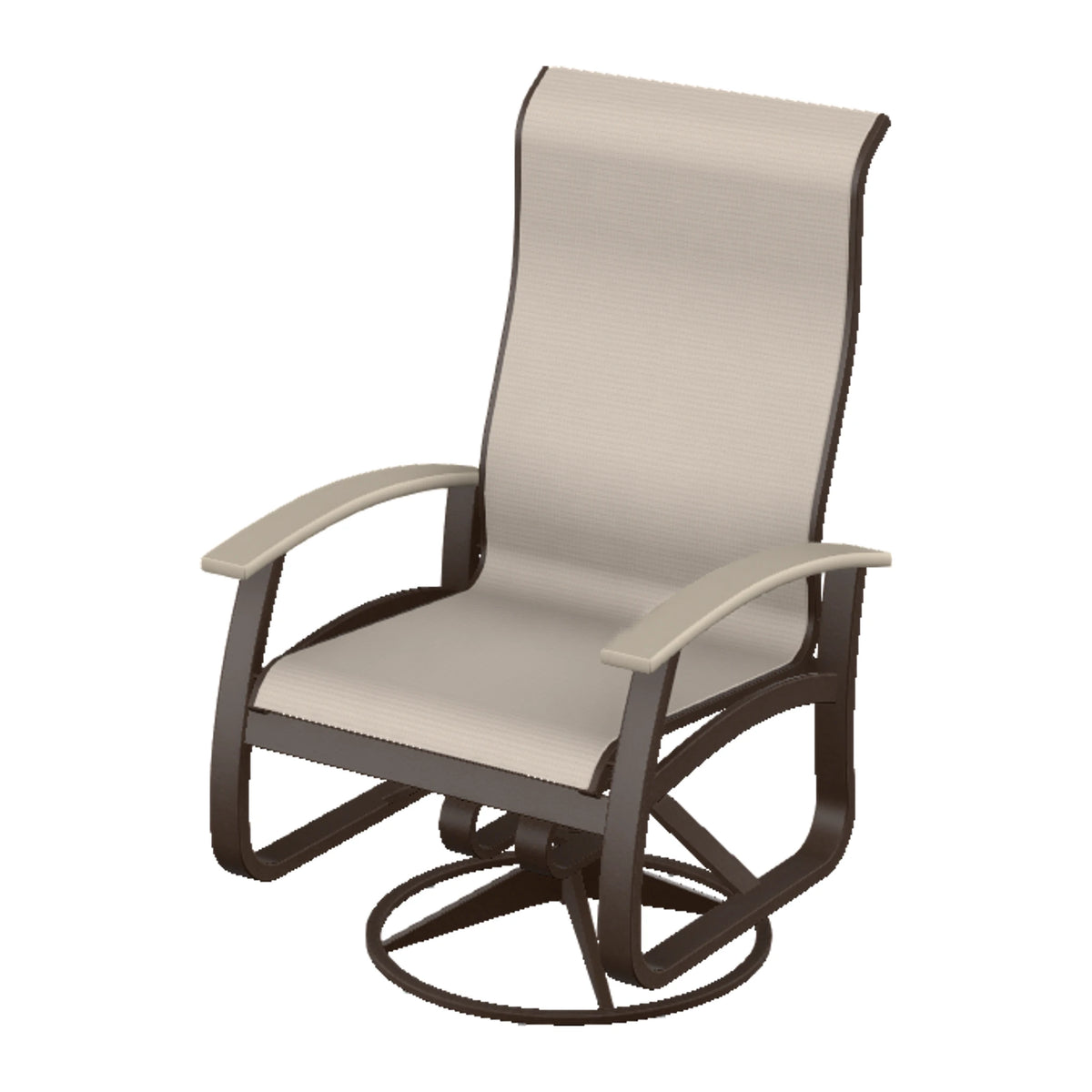 Belle Isle Sling Supreme Height Swivel Rocker — Kona PC / Desert Accents