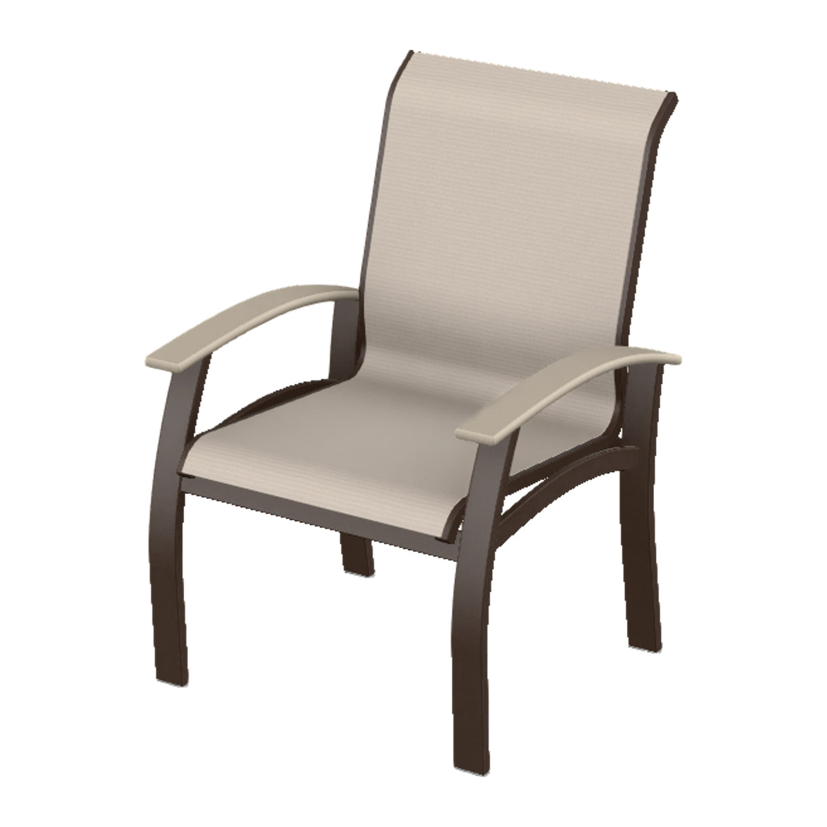 Belle Isle Sling Dining Armchair — Kona PC / Desert Accents