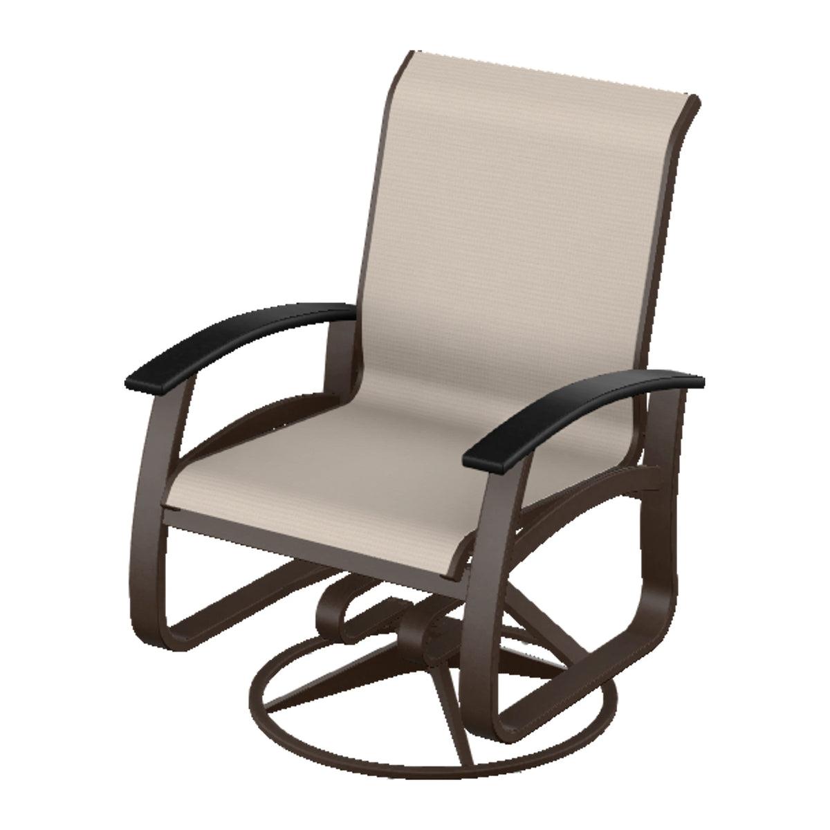 Belle Isle Sling Swivel Rocker — Kona PC / Black Accents