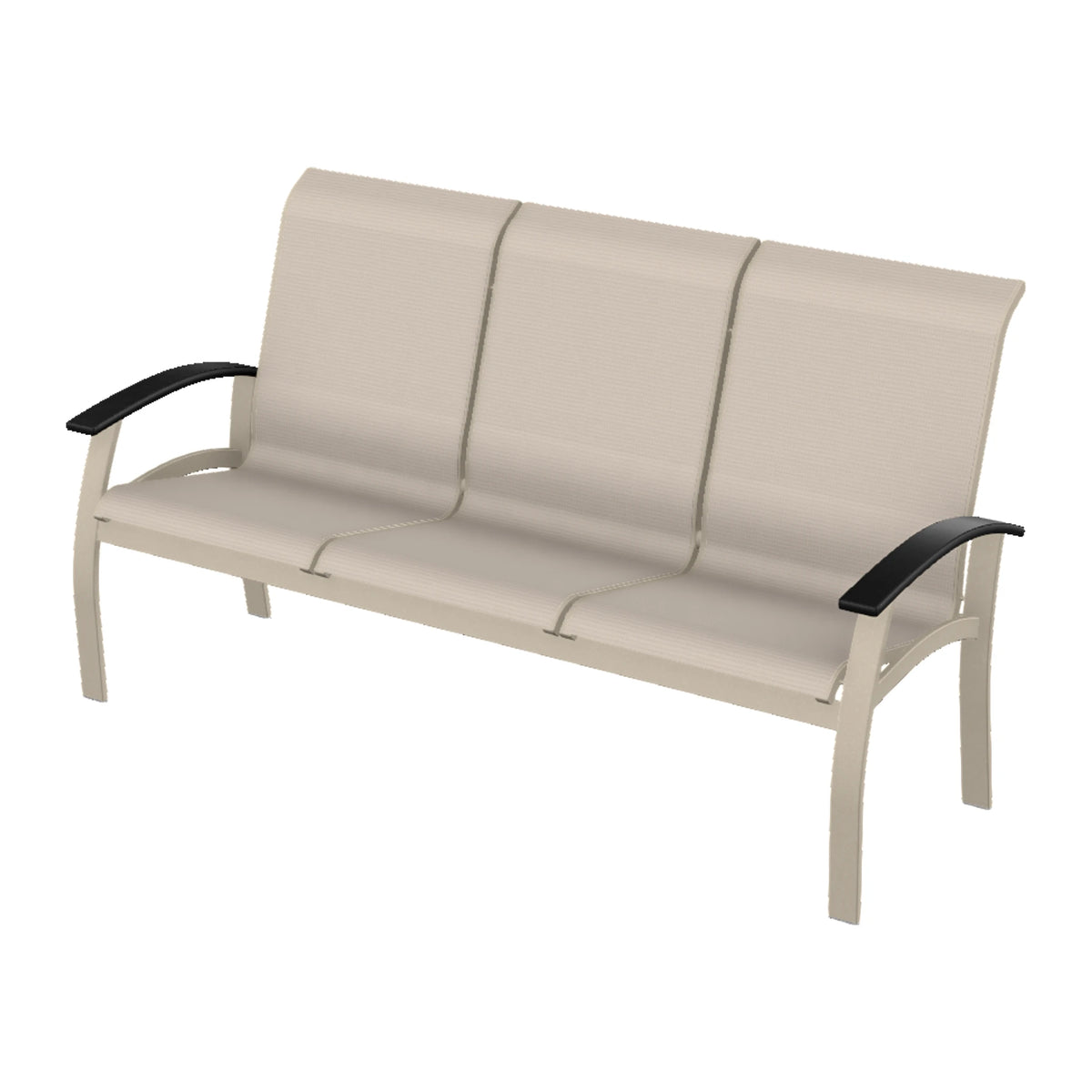Belle Isle Sling Sofa — Desert Sand PC / Black Accents