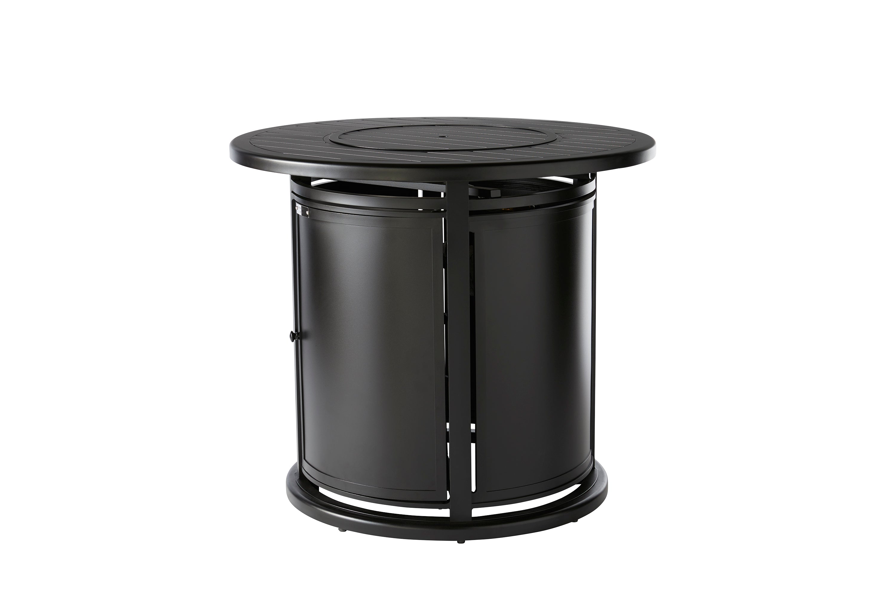 Paso Robles Round Counter Height Fire Table (F-Slat Top)