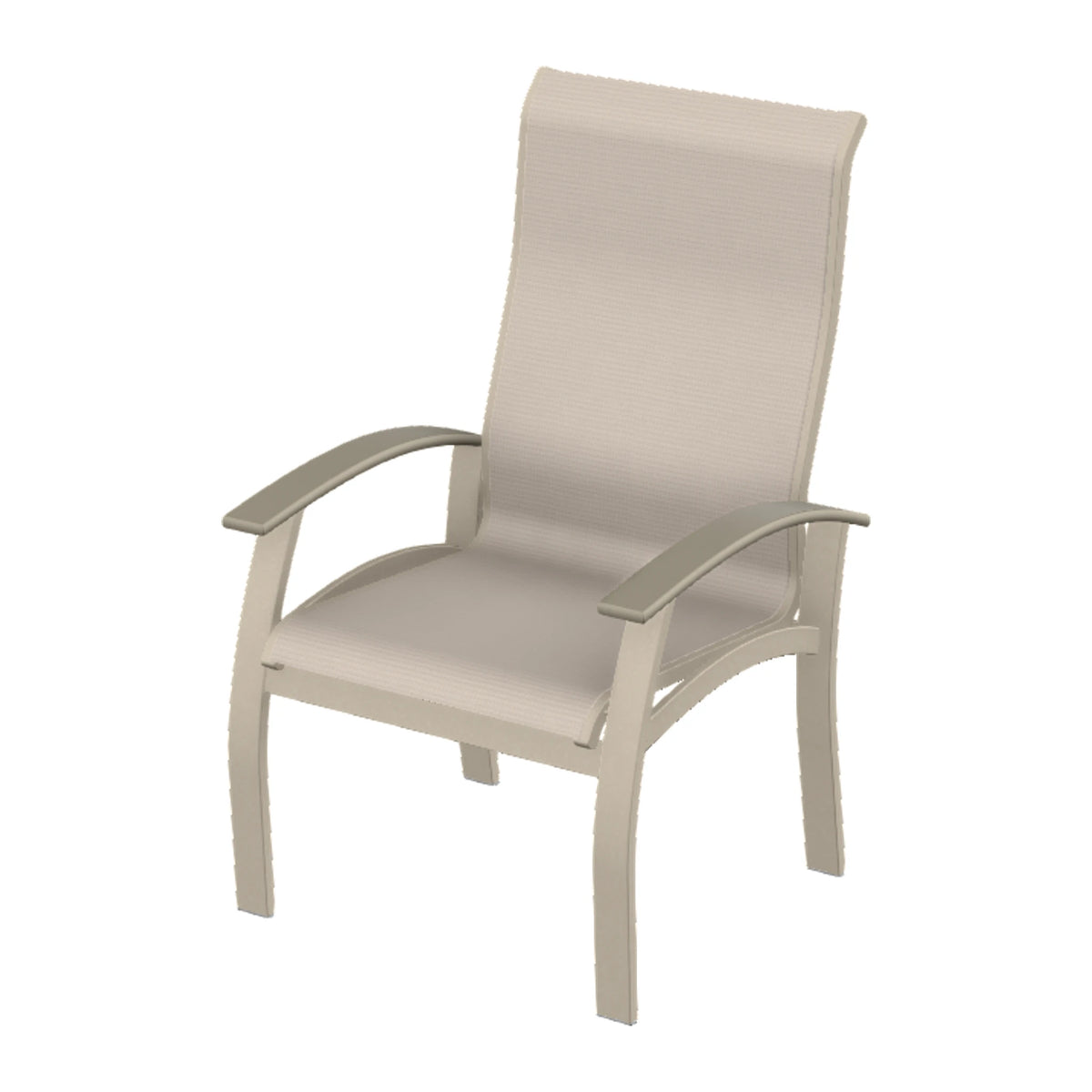 Belle Isle Sling Supreme Height Armchair — Desert Sand PC / Storm Accents