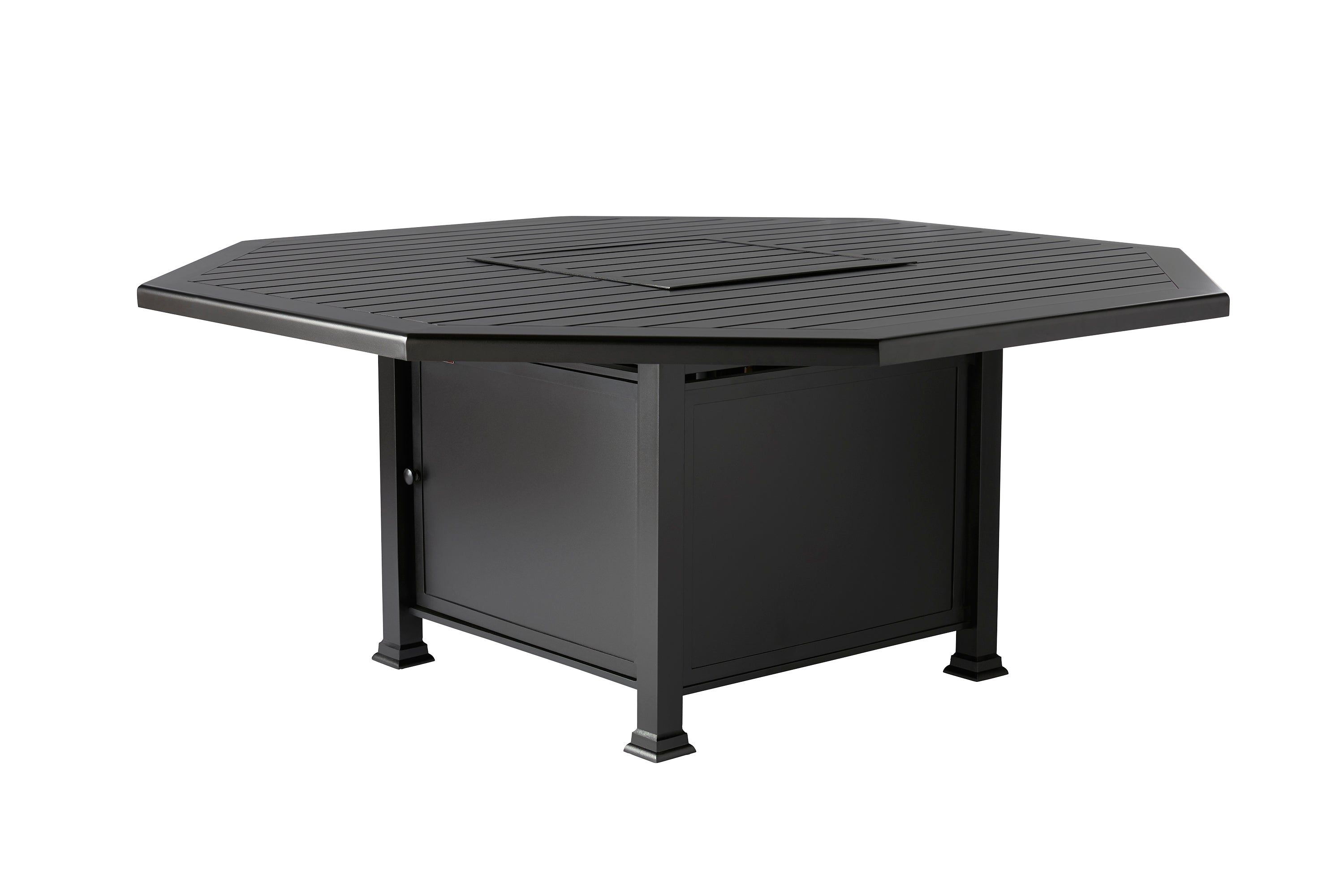 Paso Robles Octagonal Dining Height Fire Table (F-Slat Top)