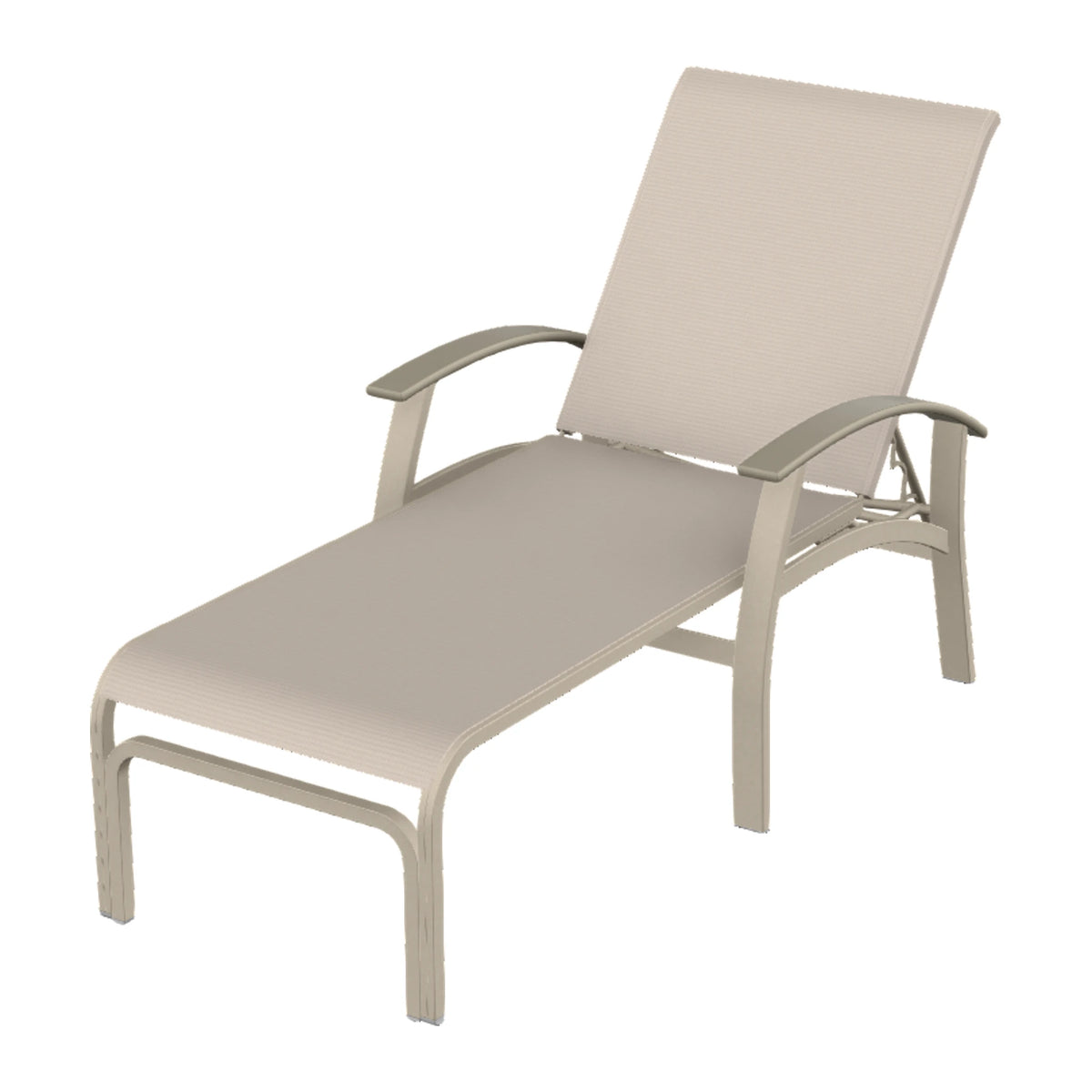 Belle Isle Sling Chaise — Desert Sand PC / Storm Accents