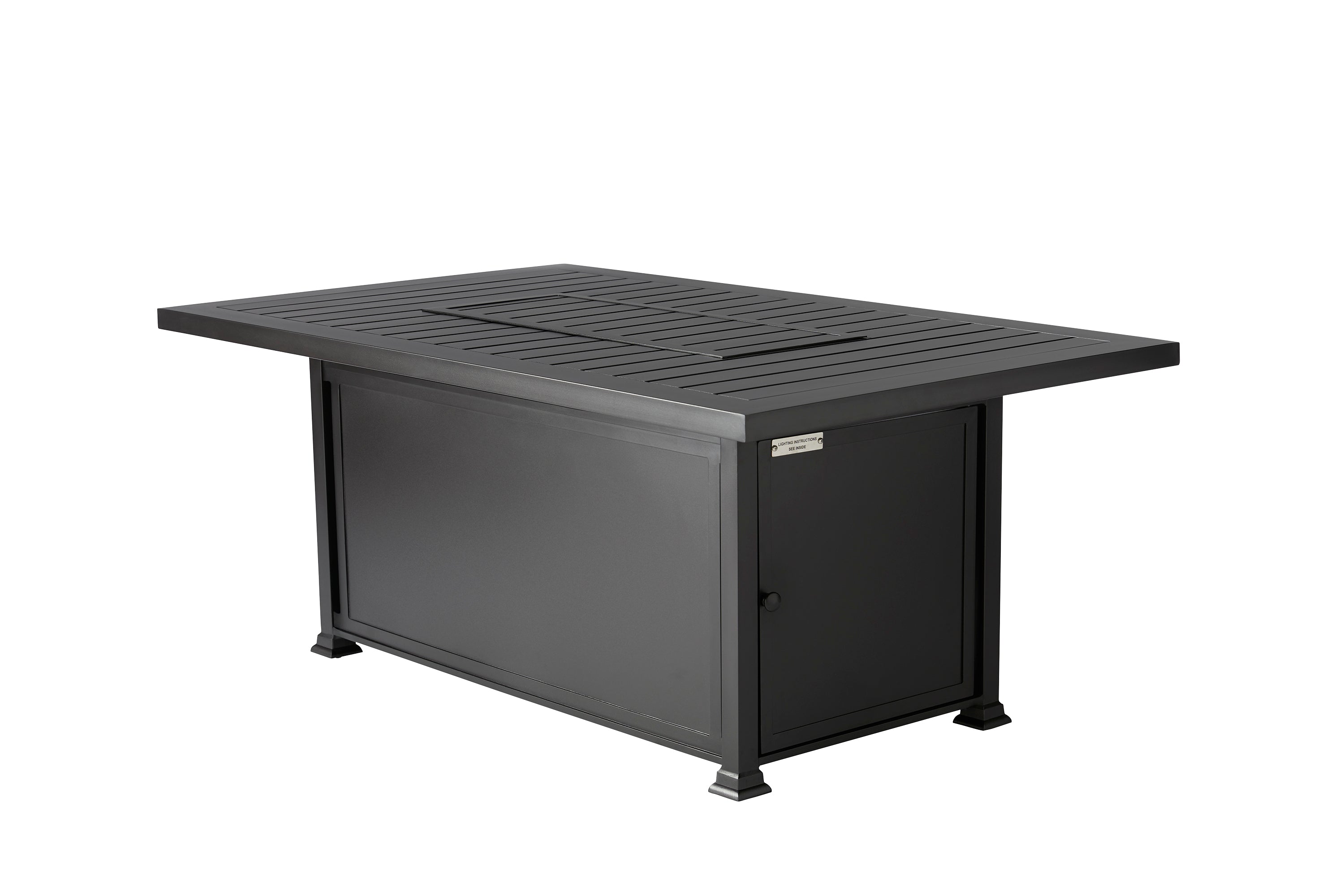 Paso Robles Rectangular Chat Height Fire Table (N-Slat Top)