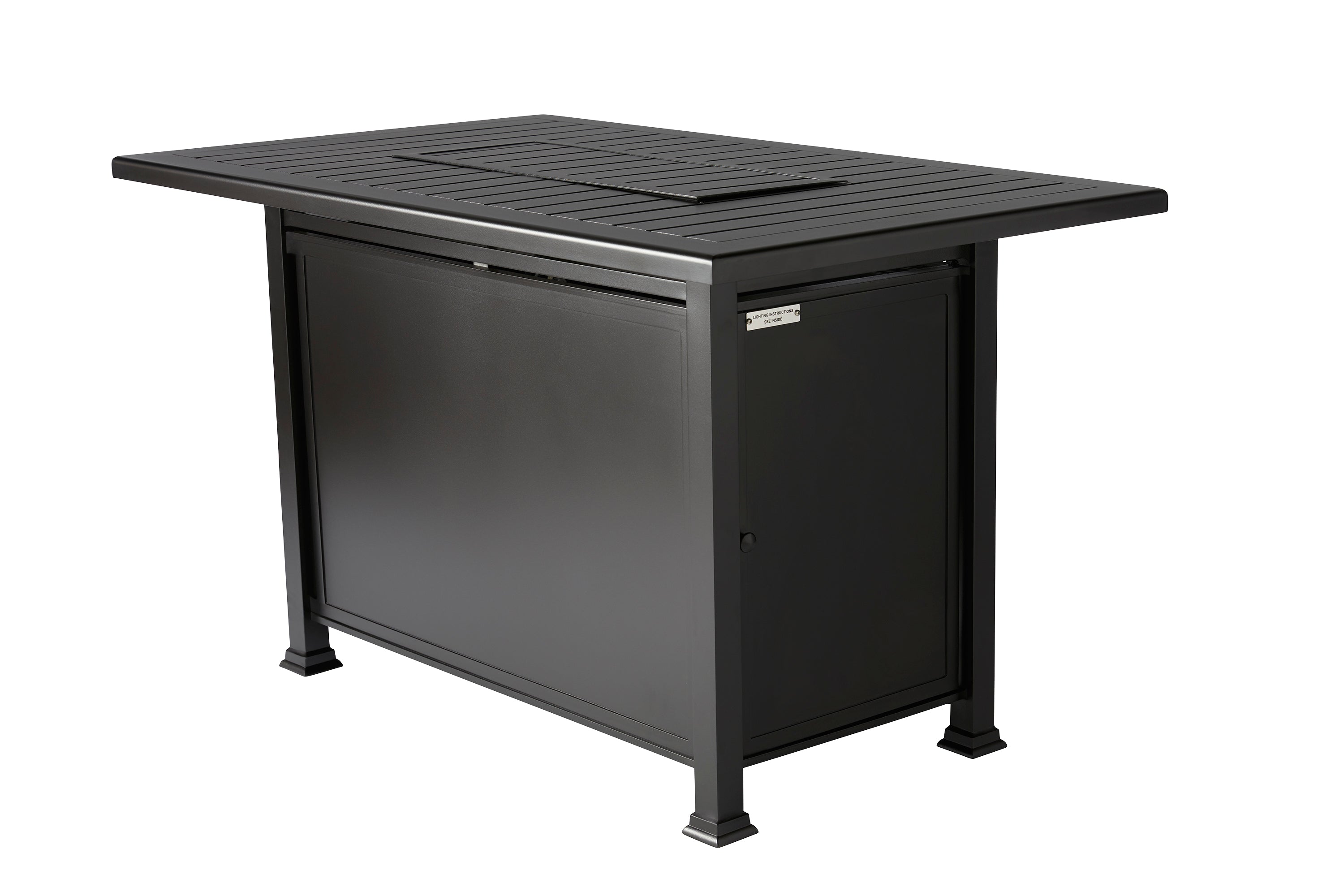 Paso Robles 36" x 60" Rectangular Counter Height Fire Table (F-Slat Top)