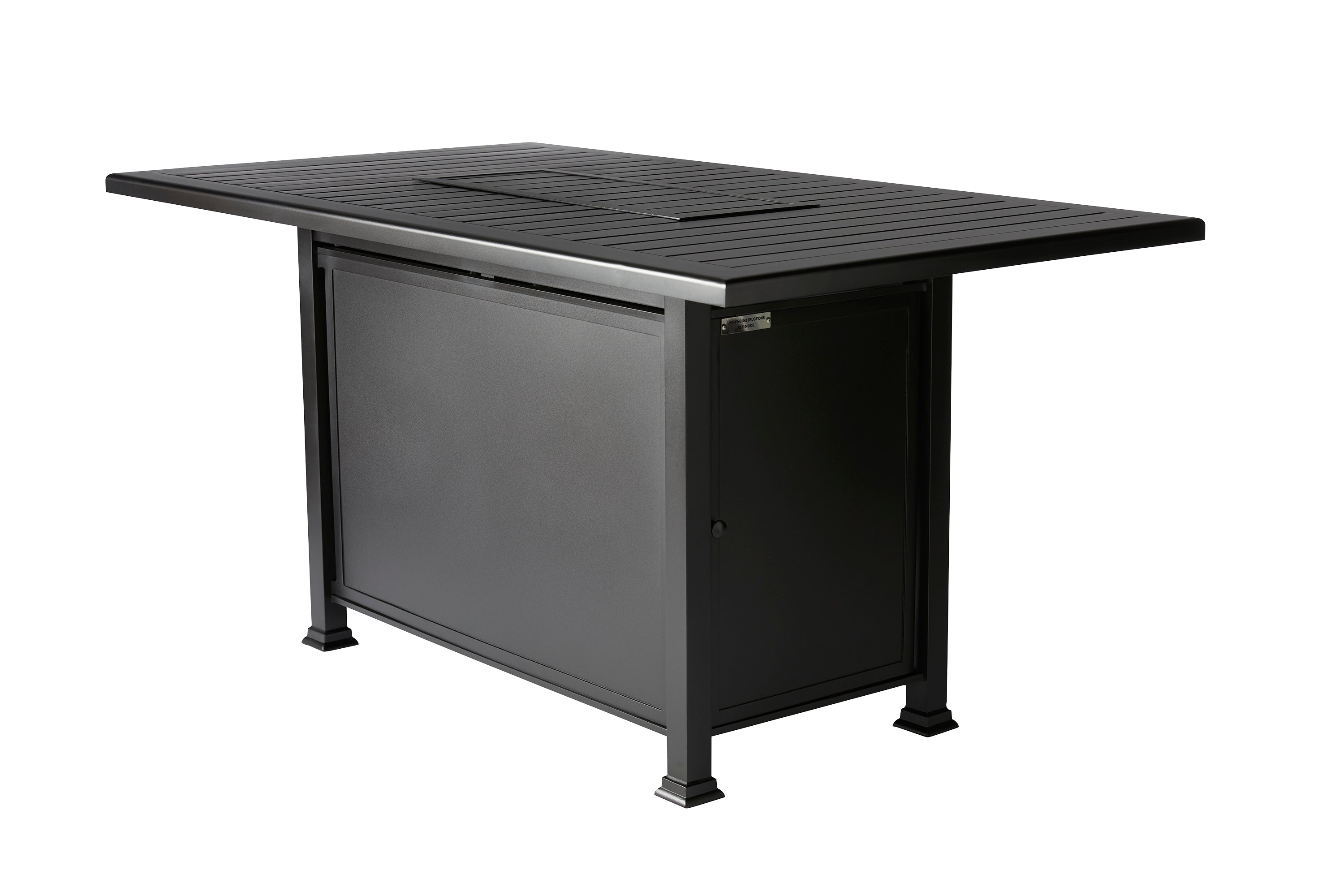 Paso Robles 40" x 72" Rectangular Counter Height Fire Table (F-Slat Top)