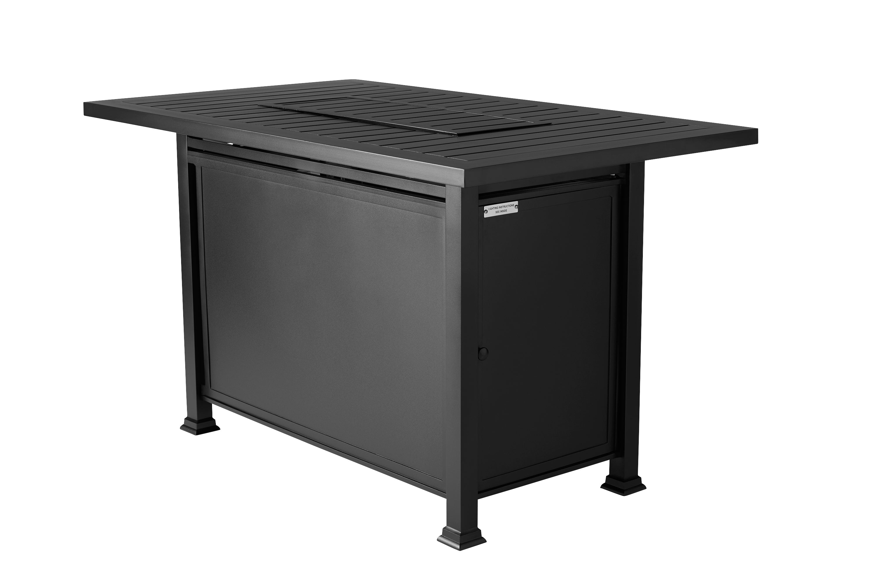 Paso Robles Rectangular Counter Height Fire Table (N-Slat Top)