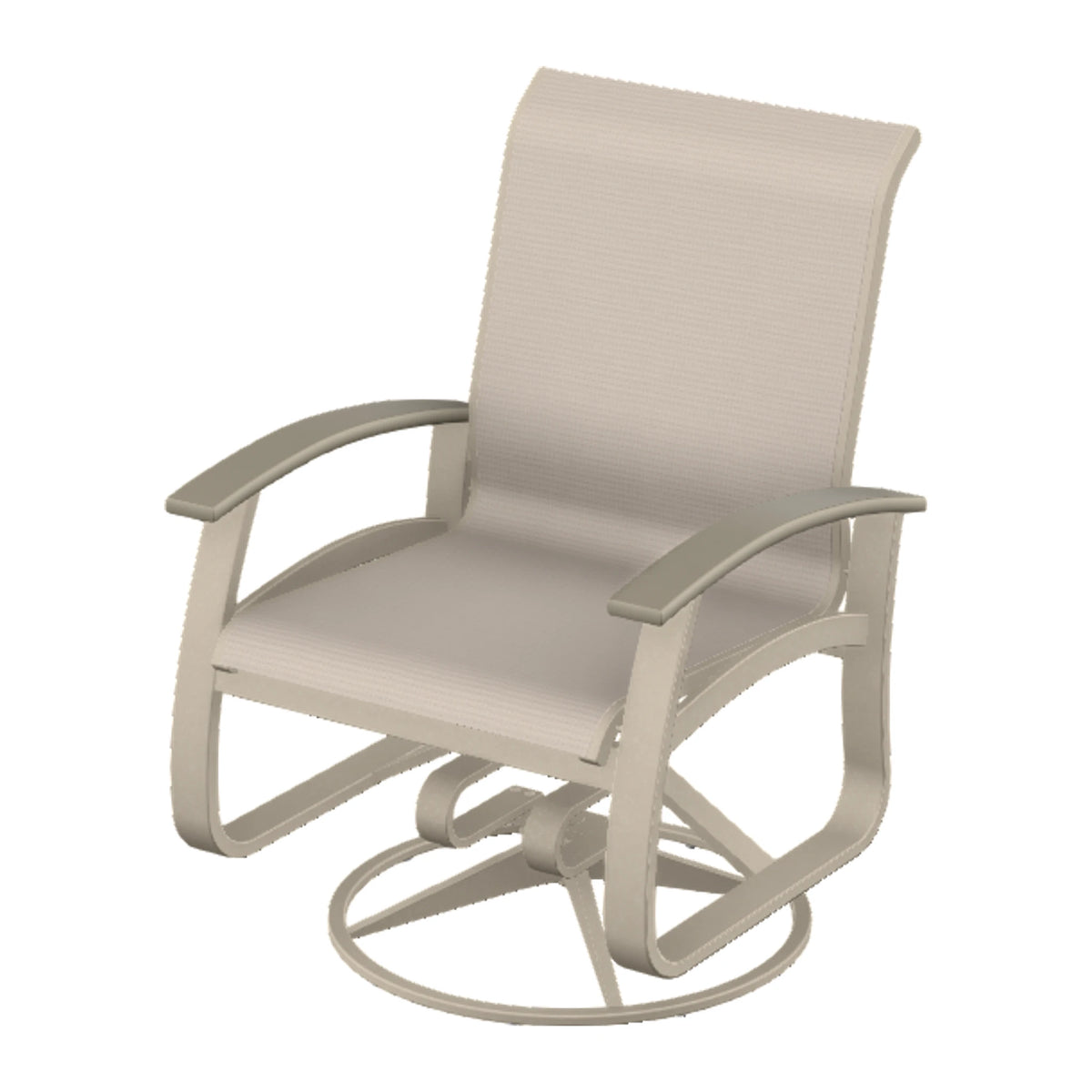 Belle Isle Sling Swivel Rocker — Desert Sand PC / Storm Accents