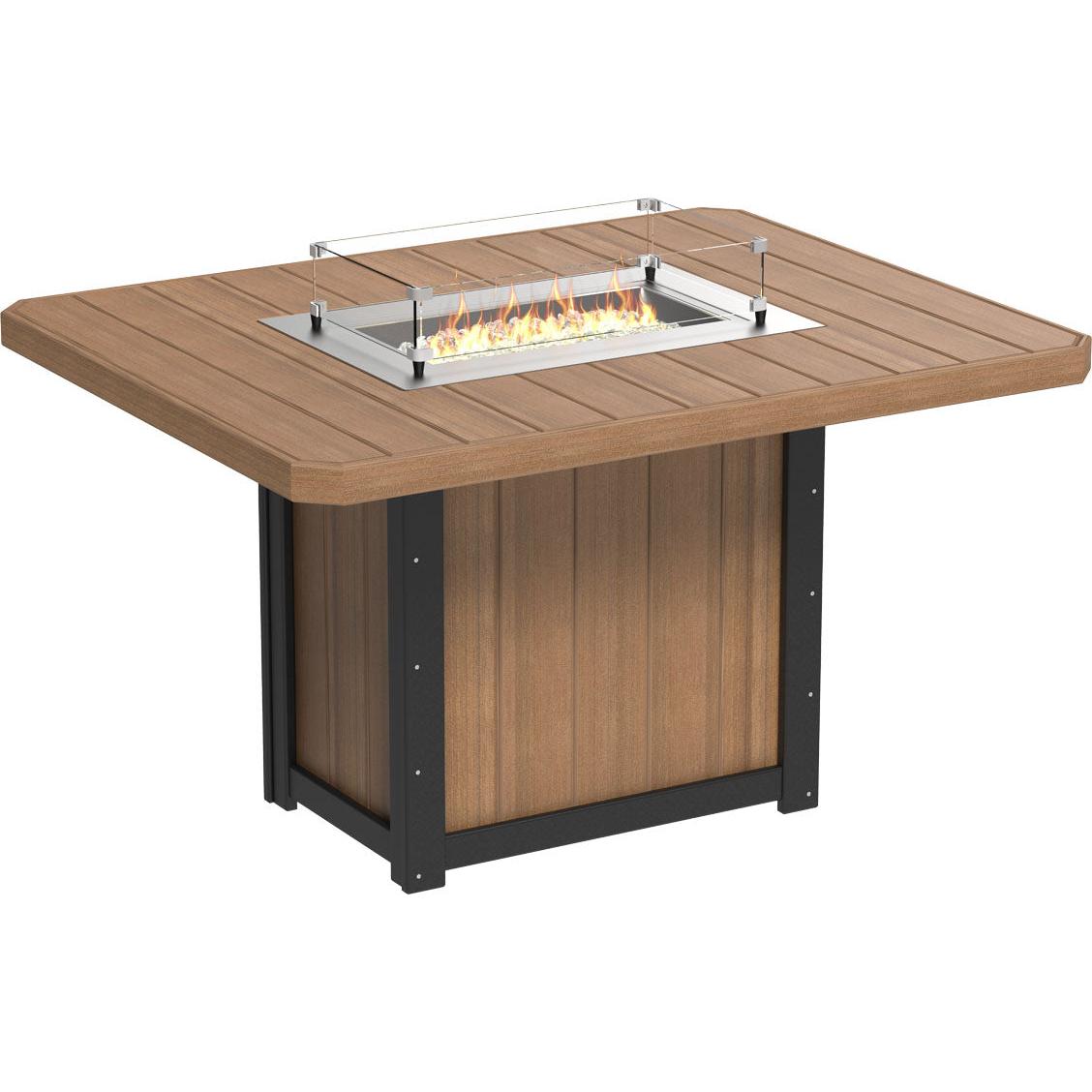 Lumin Fire Table 62" Rectangular - Counter Height