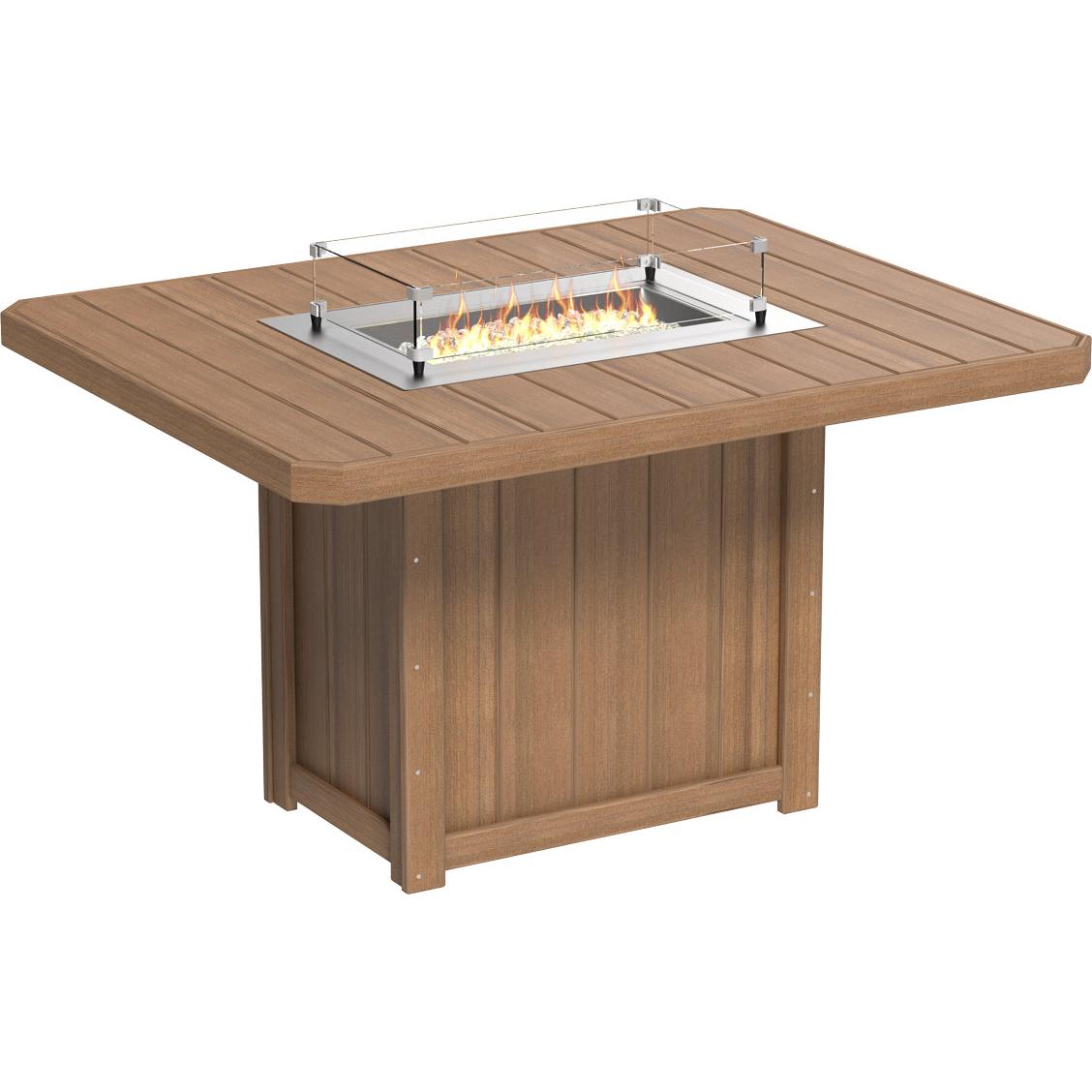 Lumin Fire Table 62" Rectangular - Counter Height