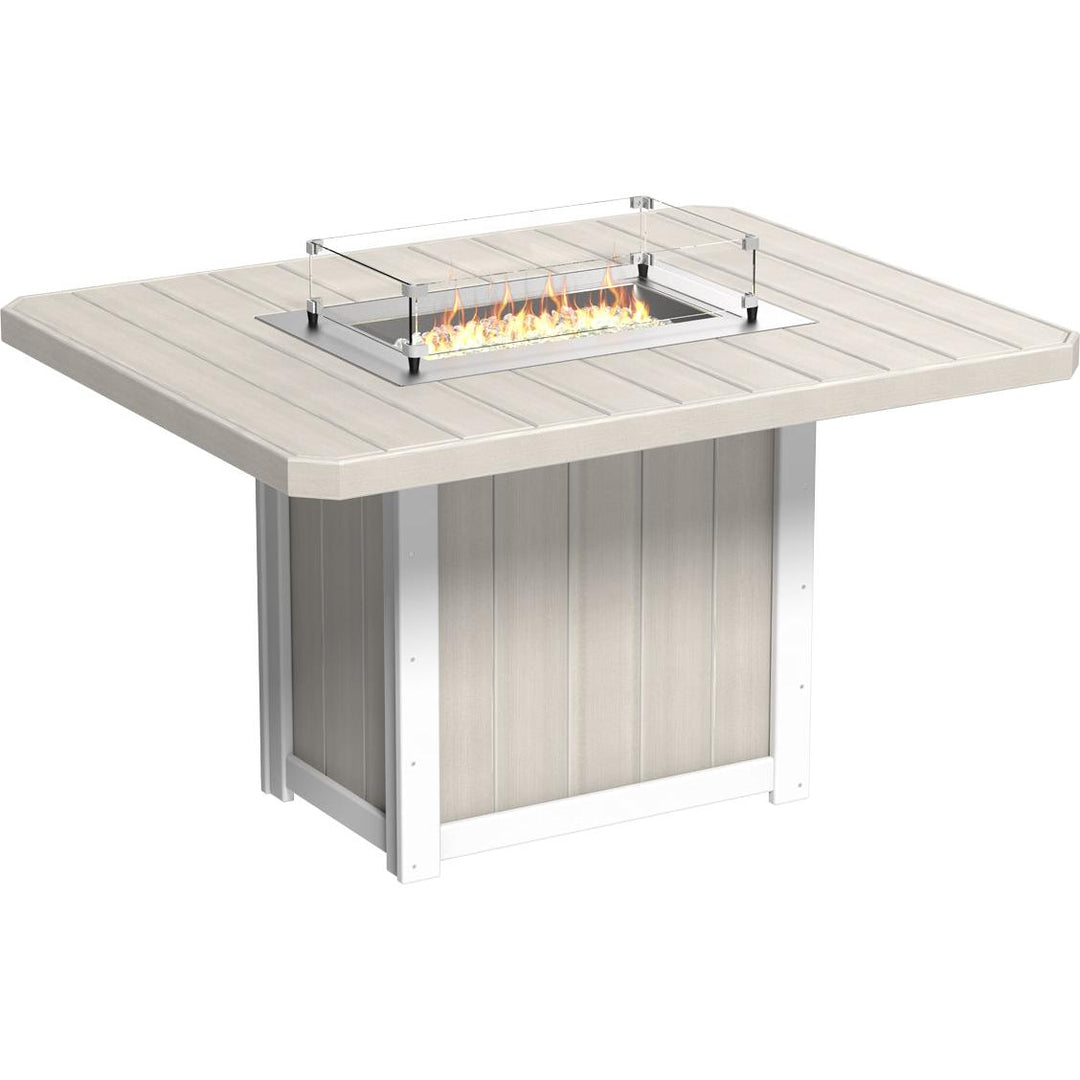 Lumin Fire Table 62" Rectangular - Counter Height