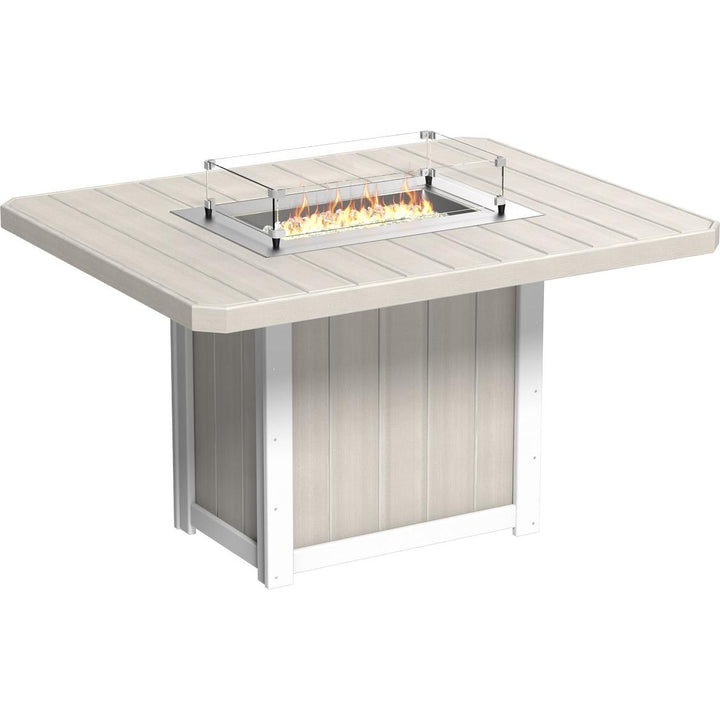 Lumin Fire Table 62" Rectangular - Counter Height