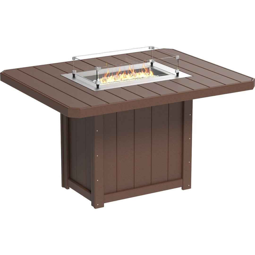 Lumin Fire Table 62" Rectangular - Counter Height