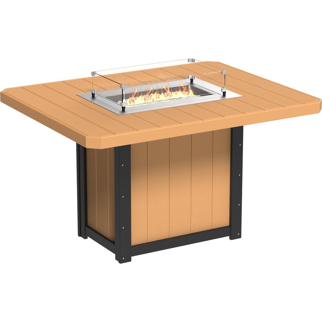 Lumin Fire Table 62" Rectangular - Counter Height