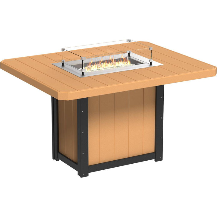 Lumin Fire Table 62" Rectangular - Counter Height