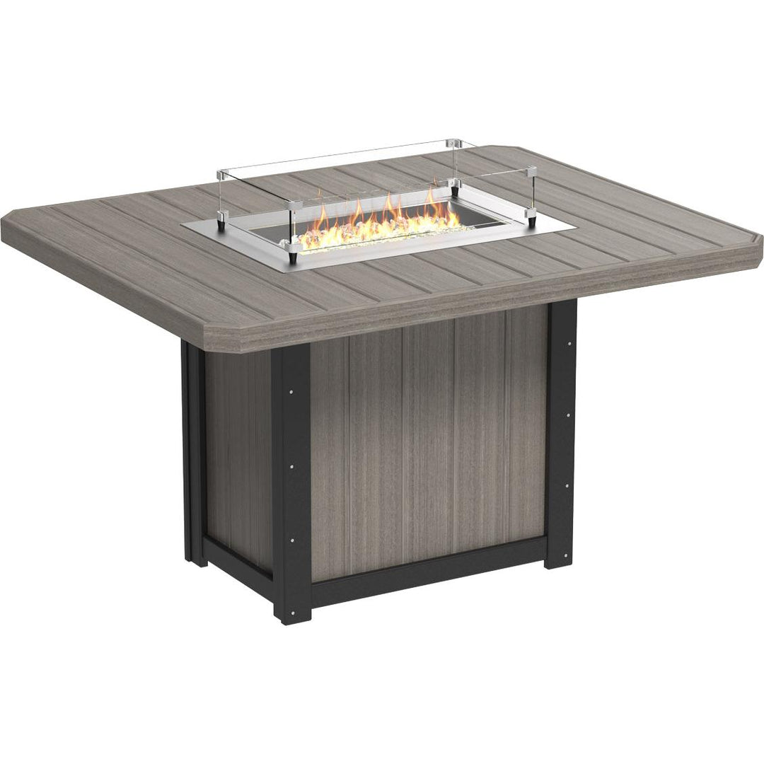 Lumin Fire Table 62" Rectangular - Counter Height