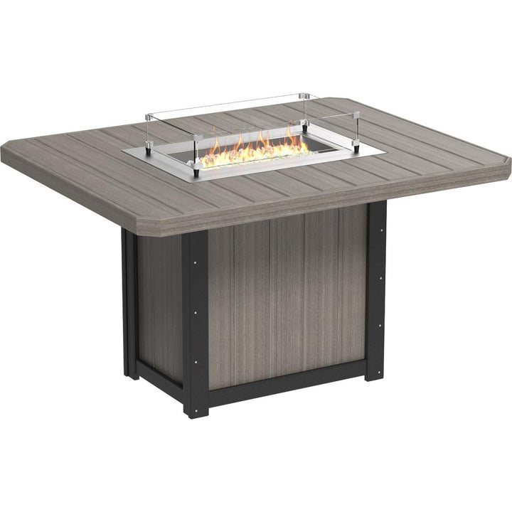 Lumin Fire Table 62" Rectangular - Counter Height