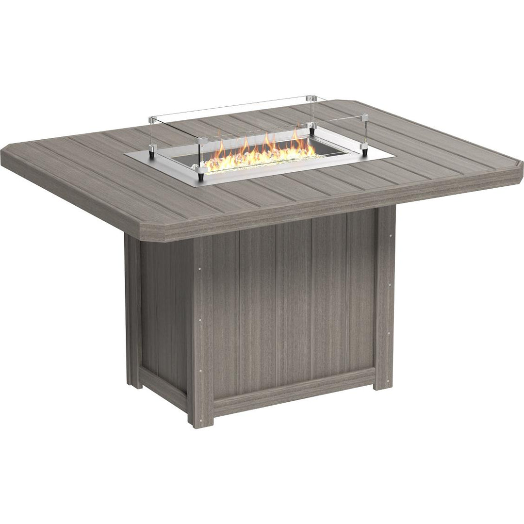 Lumin Fire Table 62" Rectangular - Counter Height