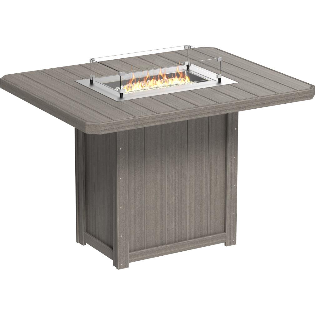 Lumin Fire Table 62" Rectangular - Bar Height