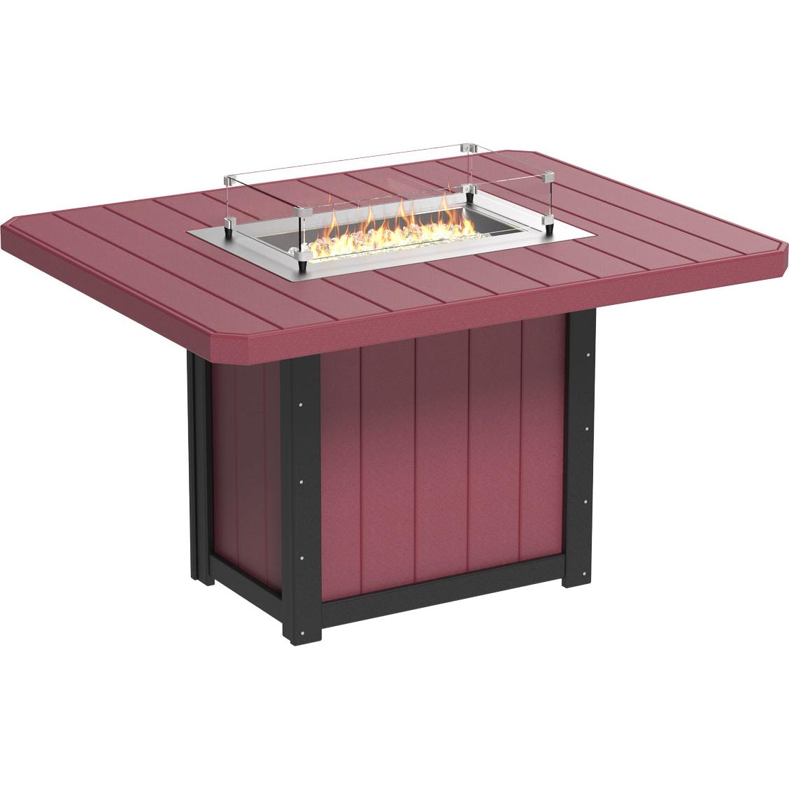 Lumin Fire Table 62" Rectangular - Counter Height