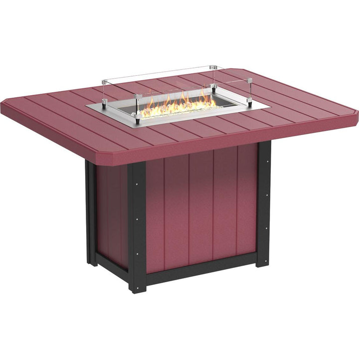 Lumin Fire Table 62" Rectangular - Counter Height