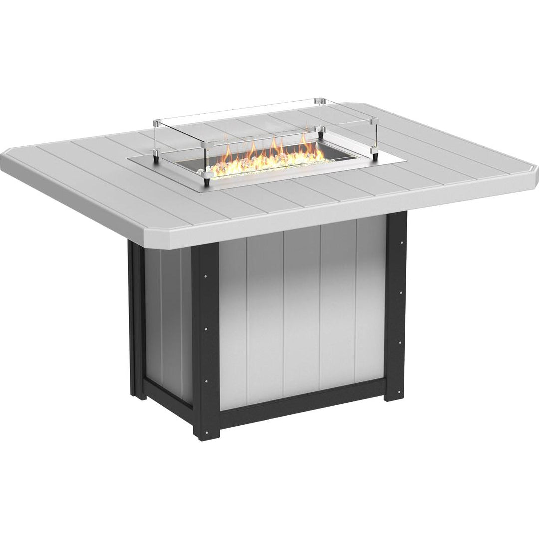 Lumin Fire Table 62" Rectangular - Counter Height
