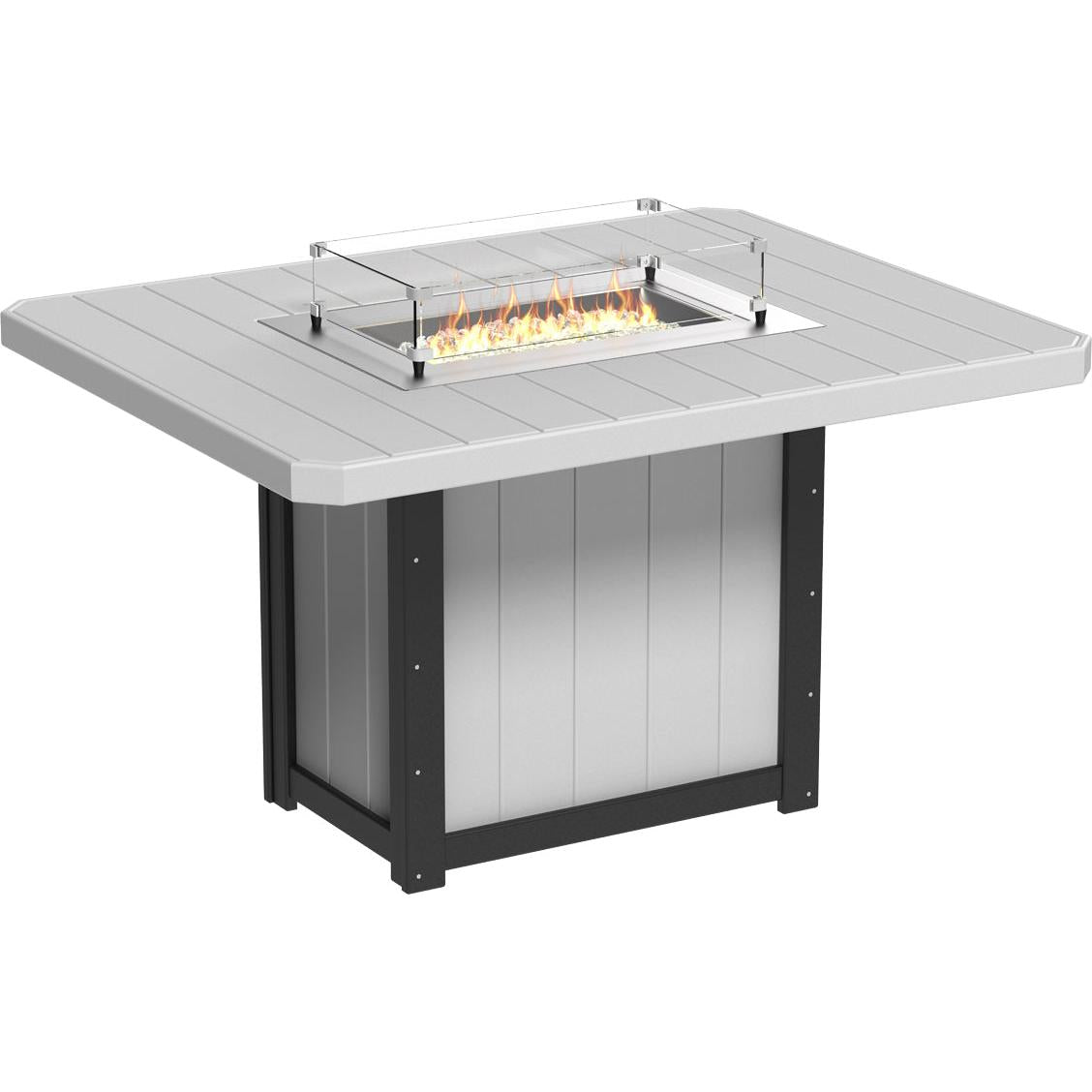 Lumin Fire Table 62" Rectangular - Counter Height
