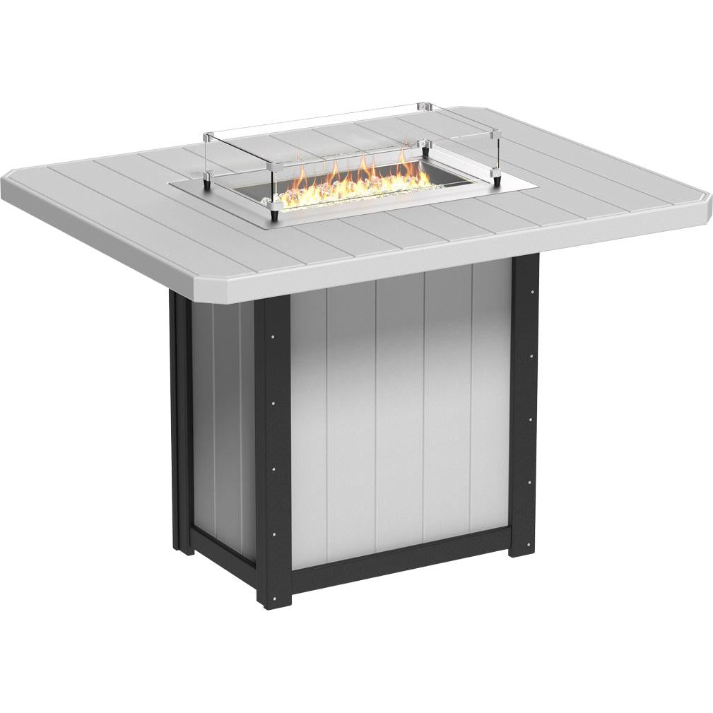 Lumin Fire Table 62" Rectangular - Bar Height