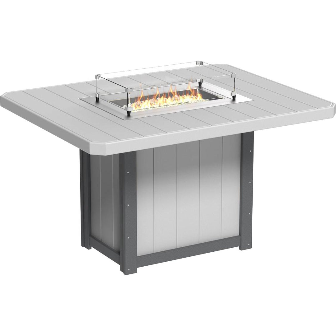 Lumin Fire Table 62" Rectangular - Counter Height