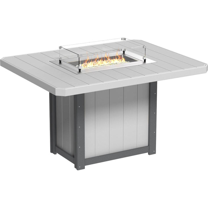 Lumin Fire Table 62" Rectangular - Counter Height